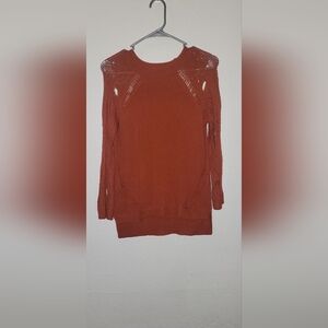 Rust Orange Knit Sweater